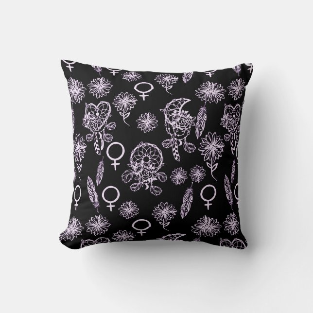 Coussin Symbole féminin Dreamcatcher (Recto)