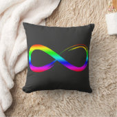 Coussin Symbole infini Lgbt Fierté gay Rainbow Éternité (Couverture)