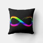 Coussin Symbole infini Lgbt Fierté gay Rainbow Éternité (Verso)