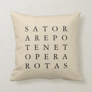 Coussin Symbole magique de Sator Rotas Ancien Secret