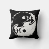 Coussin Symbole religieux de Dark Yin yang (Verso)