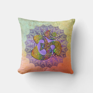 Coussin Symbole universel OM / AUM - Ornement