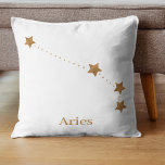 Coussin SYMBOLE Zodiaque moderne Gold Aries | Incendie d'é<br><div class="desc">SYMBOLE Zodiaque moderne Gold Aries | Incendie d'élément</div>