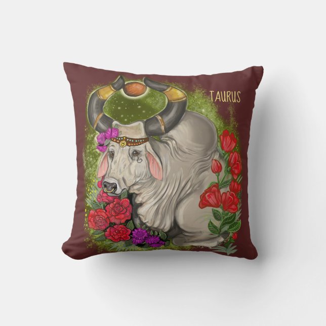 Coussin SYMBOLE Zodiaque Taurus (Recto)