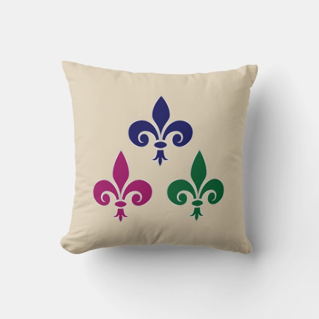 Coussin Symboles de fleur de lis (Recto)