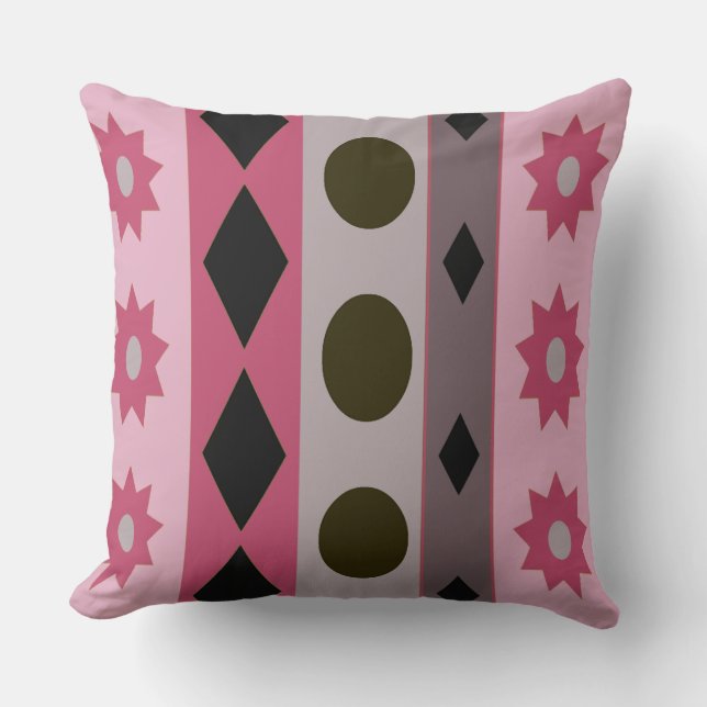Coussin SYMBOLES rose (Recto)