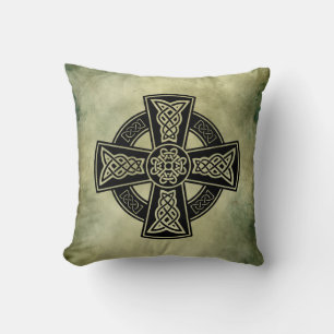 Coussin symboles sacrés irlandais celtiques