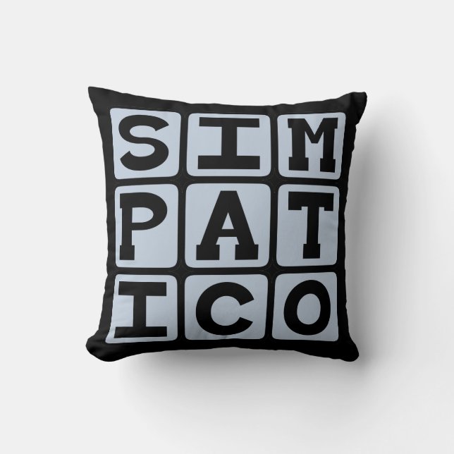 Coussin Sympathique, Facile à S'entendre (Recto)