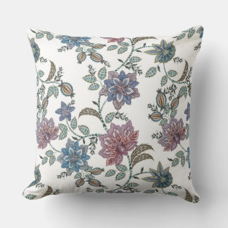 Coussin Symphonie de fleurs sauvages enchantées
