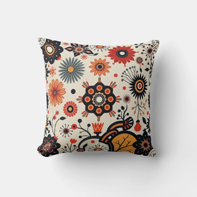 Coussin Symphonie florale (Recto)