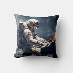Coussin Symphonie pour les étoiles L'astronaute Piano su