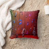 Coussin Symphonie vibrante : Conception musicale multi-cou (Couverture)