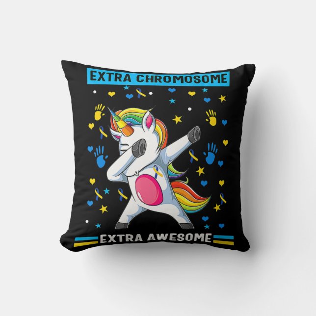Coussin Syndrome de Unicorn Down conscience extra chromoso (Recto)