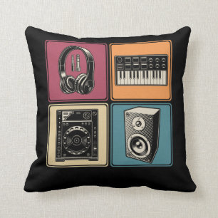 Coussin Synthétiseur modulaire Analogique Casques DJ Musi