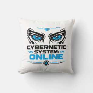 Coussin Système Cybernétique En Ligne Yeux De Robot Futuri