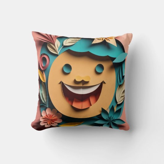 Coussin T-shirt 3D Paper Art Design (Recto)