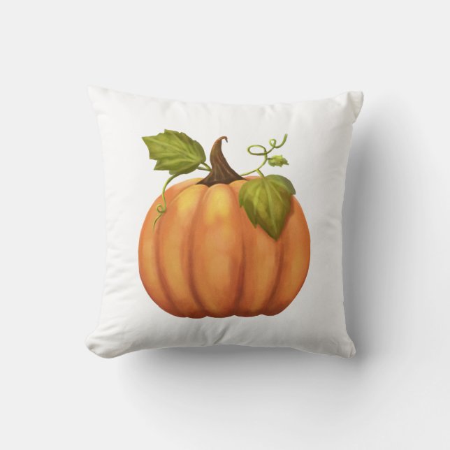 Coussin T-shirt Citrouille orange (Recto)