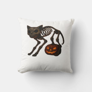 Coussin T-shirt classique cadeau Halloween squelette de ch