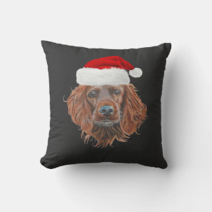 Coussin T-Shirt Classique Christmas Irish Setter