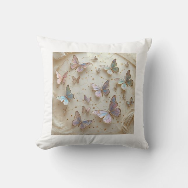 Coussin T-Shirt Constellation Papillon Mystique (Recto)