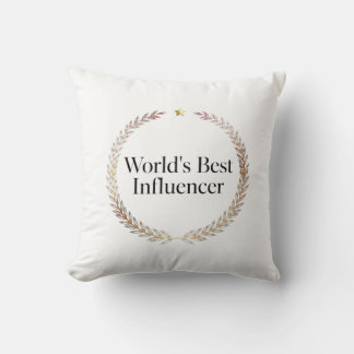 Coussin T-shirt de l'influenceur le plus drôle du monde Cr
