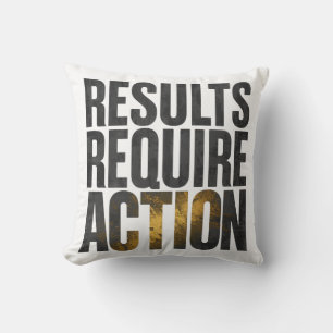 Coussin T-shirt de motivation pour salle de sport - Pas d'