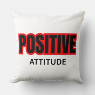 Coussin T-Shirt de typographie motivationnelle à attitude
