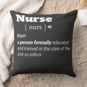 Coussin T-shirt définition infirmière (Couverture)