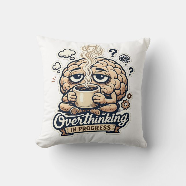 Coussin T-shirt drôle de suranalyse en cours | Relatable (Recto)