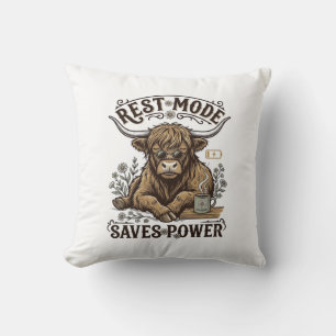 Coussin T-shirt énergétiquement efficace vache vintage par