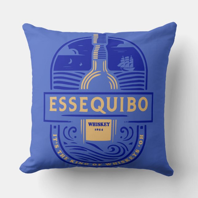 Coussin T-shirt Essequibo Whiskey (Recto)