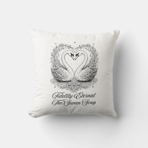 Coussin T-shirt et mug Cygne poétique