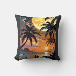 Coussin T-shirt femme ADOM Premium Tropical Sunset Graphic
