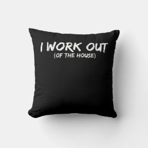 Coussin T-shirt Funny I Workout For Gym Rat - Quarantine