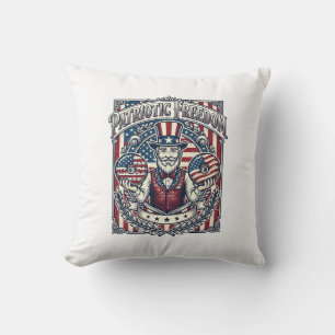 Coussin T-shirt graphique vectoriel amateur de donut patri