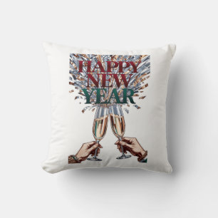 Coussin T-Shirt Mains en Toast, Confettis Premium