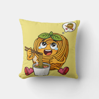 Coussin T-shirt Manger des Nouilles Pasta Polo Mignon