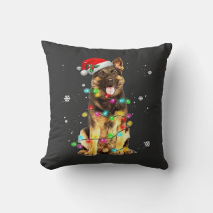Coussin T-Shirt Noël Arbre Chien Berger Allemand Xmas