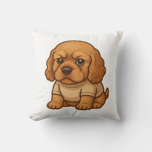 Coussin T-shirt personnalisé cadeau drôle chien grincheux