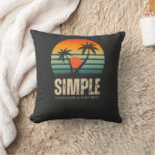 Coussin T-shirt Simple Sunset - Conception tropicale (Couverture)
