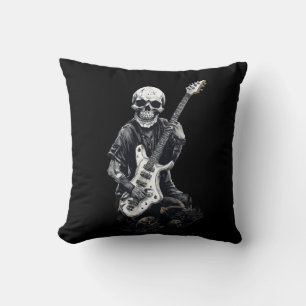 Coussin T-Shirt Skull Shredder – Guitare Électrique Épouva