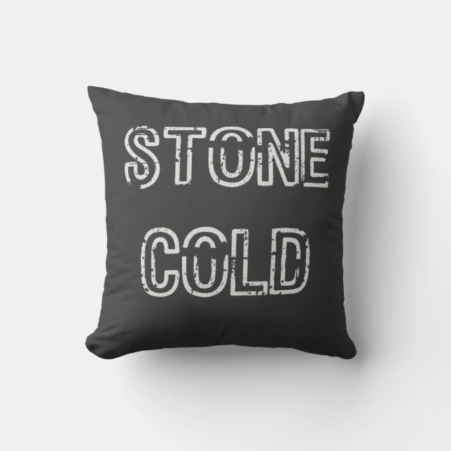 Coussin T-Shirt Stone Cold (Recto)