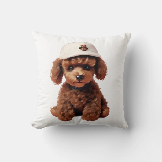 Coussin T-shirt Teacup Caniche (Recto)