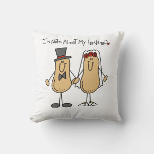 Coussin T-shirts et Cadeaux Fou de Mon Mari