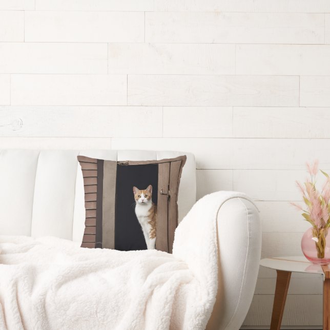 Coussin Tabby Chat dans la porte Shed (Canapé)