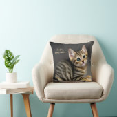 Coussin Tabby chatte moelleux chatte bébé (Chaise)