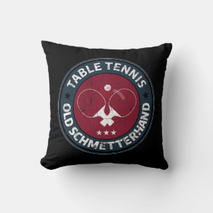 Coussin Table de ping-pong vieux papillon design pour ping