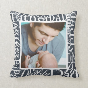 Coussin Tableau de bord Collecte de mots de Fête des pères