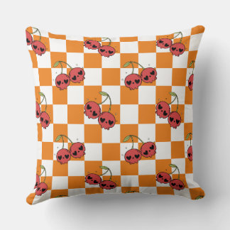 Coussin Tableau de contrôle du crâne de cerisier - Vibes K