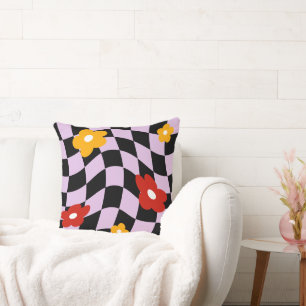 Coussin Tableau de contrôle floral de marguerite super, an